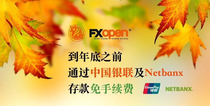 FXOpen银联和Netbanx入金免手续费