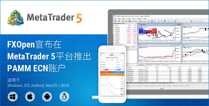 FXOpen宣布在MetaTrader 5平台推出PAMM ECN账户