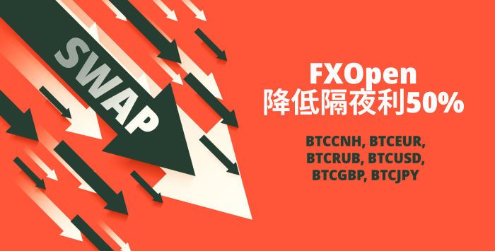 FXOpen降低了加密货币多头隔夜利息