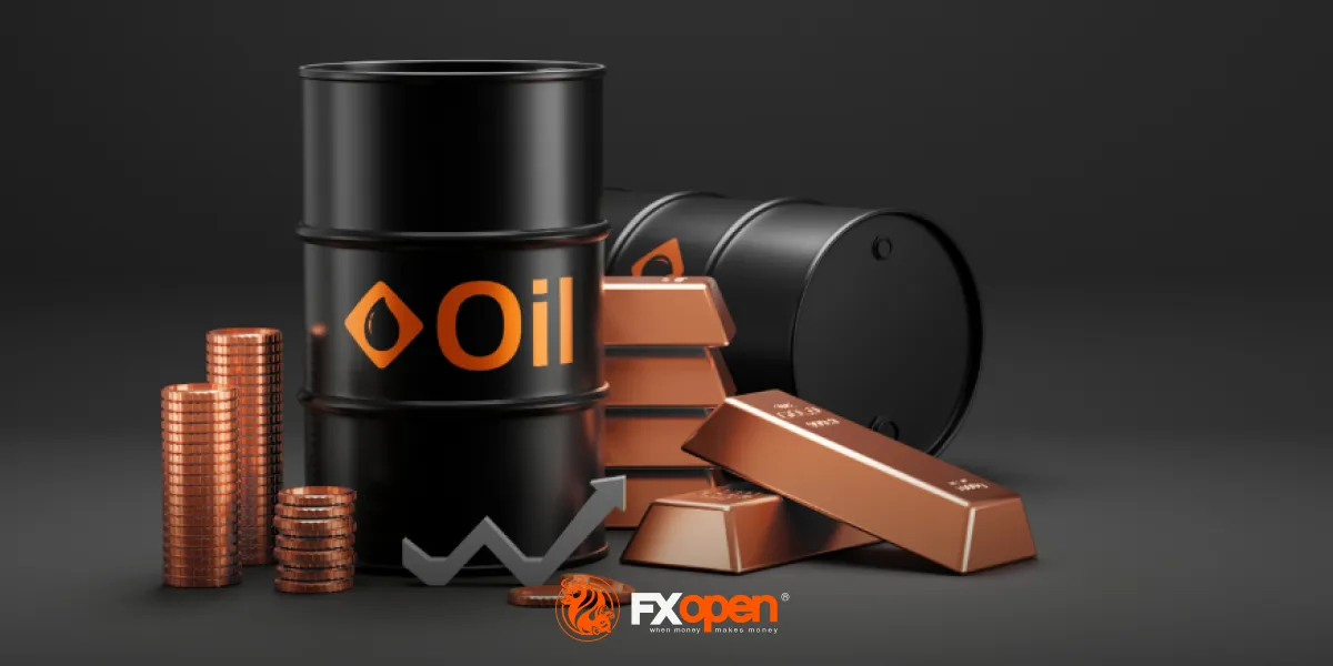 黄金价格保持坚挺，而WTI原油价格回落。